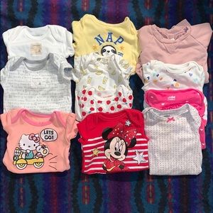 Baby body suits long and short sleeve